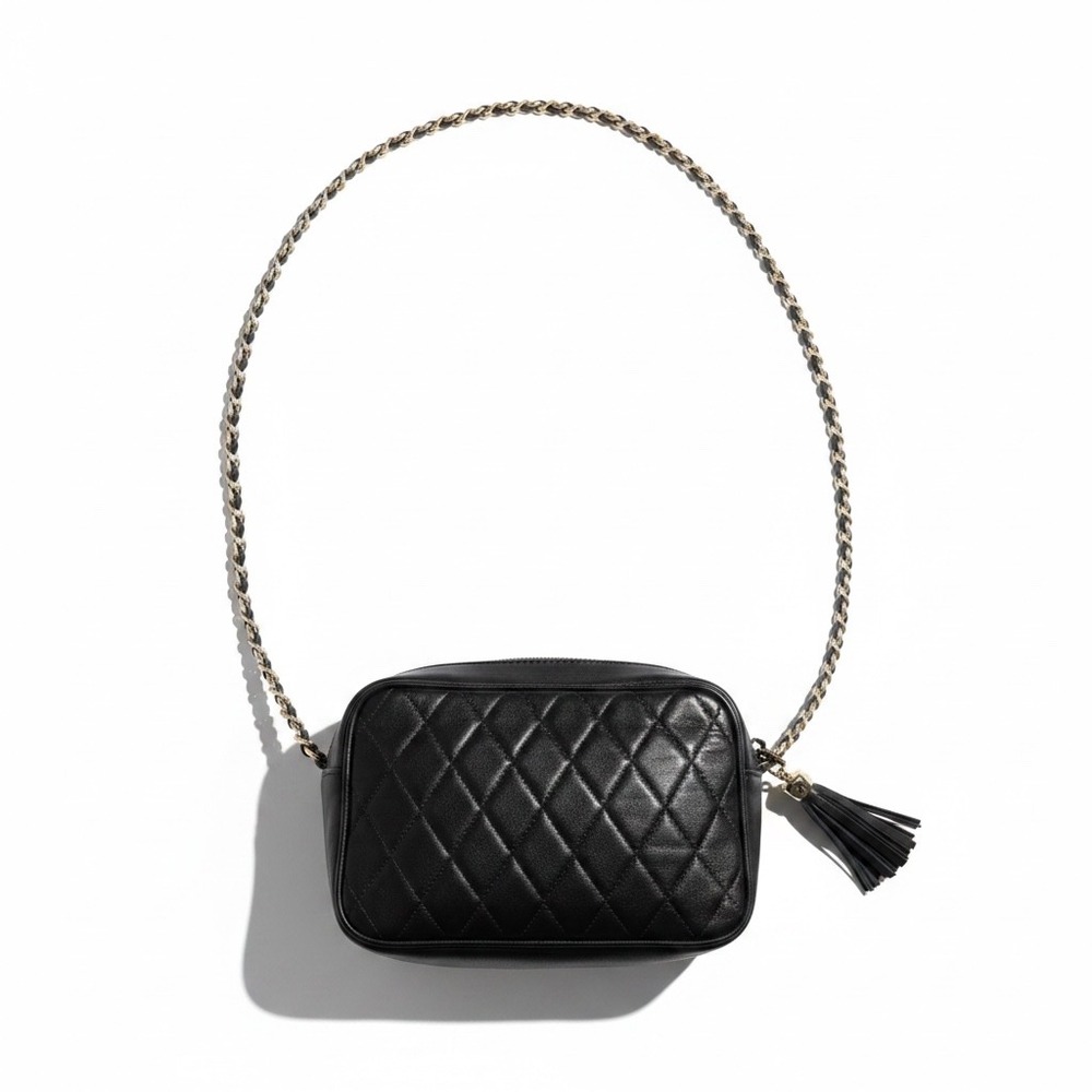 Brooks Brothers Vintage Quilted Leather Camera Crossbody Bag